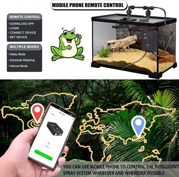 Smart WiFi Reptile Fogger Kit with Intelligent Timed Misting System - Image 5