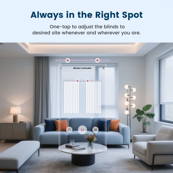 Tuya APP Controlled Smart Roller Shades Motorized Curtain Motor - Image 3