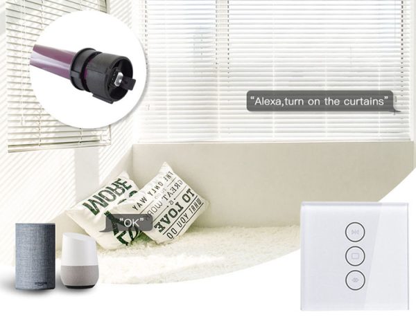 Smart Roller Blind System with Tubular Motor Compatible with Alexa, Google, Siri, Alice - Image 2