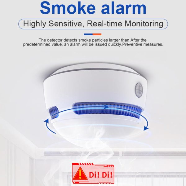 Tuya WiFi Zigbee Smoke and Fire Alarm Detector with 10-Year Battery - Image 2