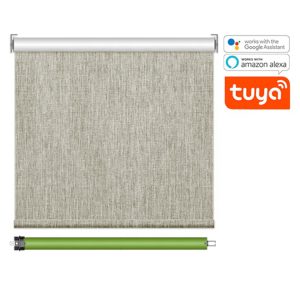 Smart Roller Blind System with Tubular Motor Compatible with Alexa, Google, Siri, Alice