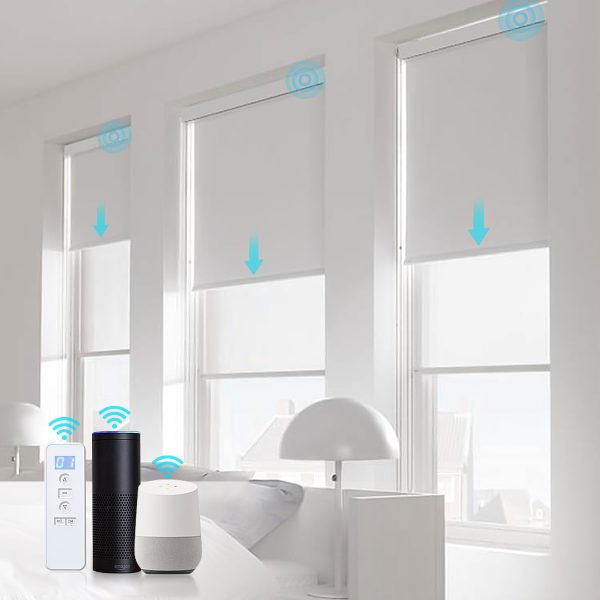 Smart Roller Blind System with Tubular Motor Compatible with Alexa, Google, Siri, Alice - Image 3