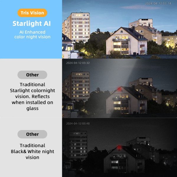 3MP 2K WiFi Window Camera with AI Recognition and Color Night Vision - Image 2
