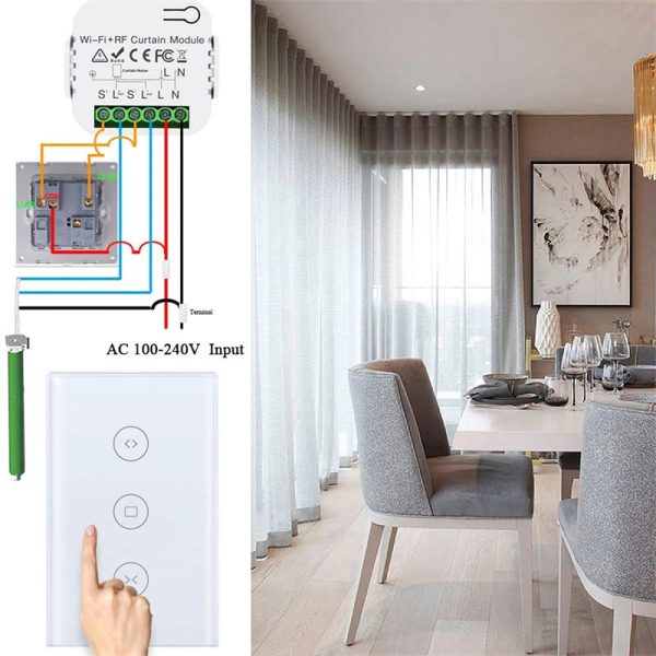 Tuya WiFi Zigbee Roller Shutter Blinds Module with Alexa & Google Compatibility - Image 3