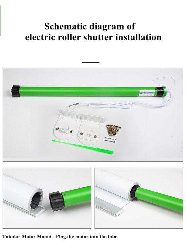 Smart Roller Blind System with Tubular Motor Compatible with Alexa, Google, Siri, Alice - Image 4