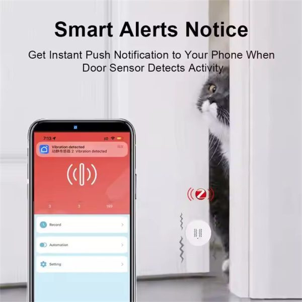 Zigbee Tuya Smart Vibration Sensor with Real-Time Notification - Image 5