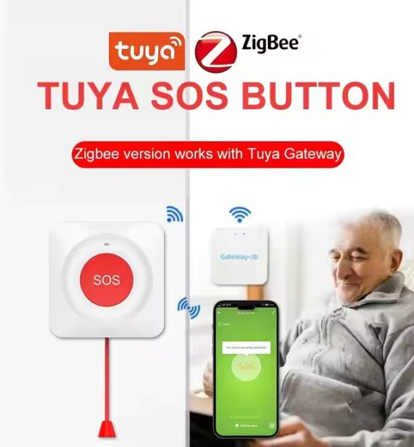 WiFi Zigbee SOS Emergency Call System with Panic Button for Elderly - Image 2