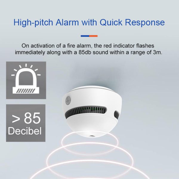 Tuya WiFi Zigbee Smoke and Fire Alarm Detector with 10-Year Battery - Image 5