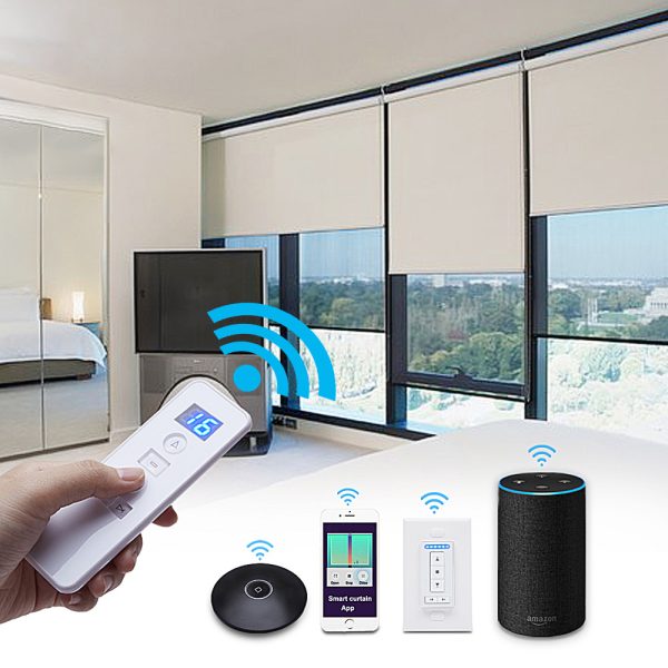 Smart Roller Blind System with Tubular Motor Compatible with Alexa, Google, Siri, Alice - Image 5