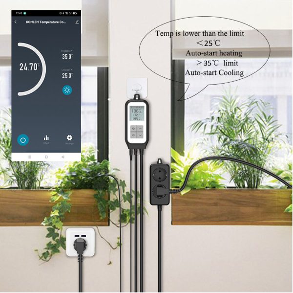 Tuya Smart WiFi Thermostat - US Plug, Digital Temp Controller for Breeding & Home - Image 5