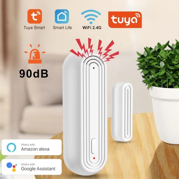 Tuya Smart WiFi Door/Window Sensor with Alexa & Google Home - Auto Alarm Detector - Image 5