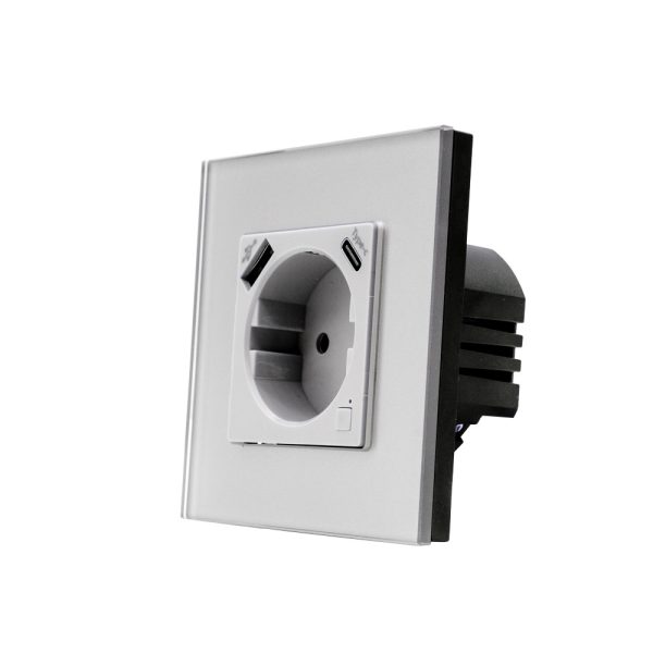 Tuya WiFi EU Smart Wall Socket with USB-C, 16A 3500W, Compatible with Google Home and Alexa - Image 6