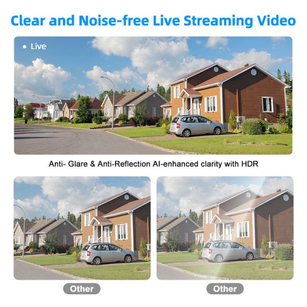 3MP 2K WiFi Window Camera with AI Recognition and Color Night Vision - Image 5