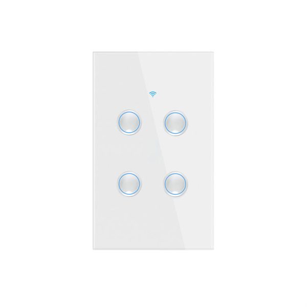 US AU Tuya Zigbee Multi-Gang Touch Light Switch with Groove Design