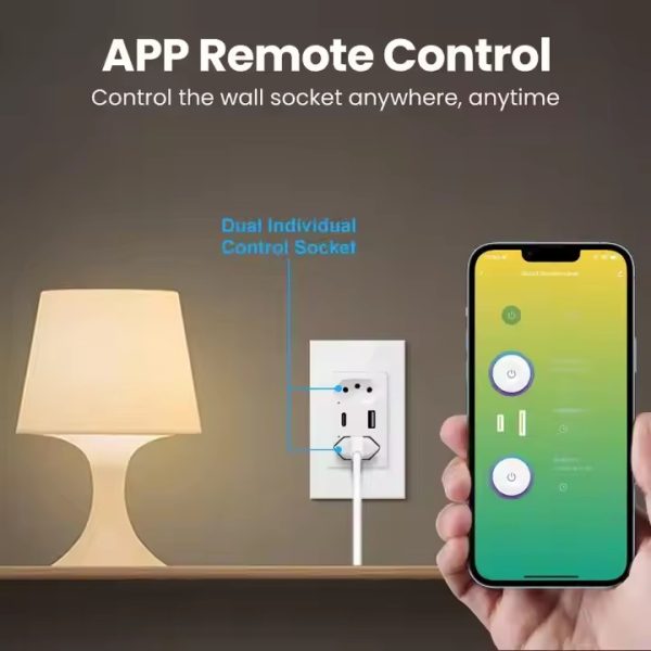 Tuya Brazil Smart Power Socket Plug Type C with WiFi - Image 3
