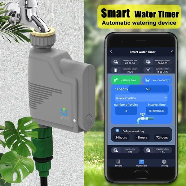 Tuya Zigbee WiFi Smart Sprinkler Timer with Water Flow Monitor - Image 6